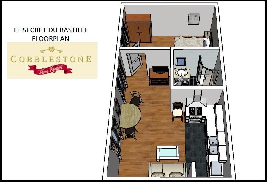 Le Secret Du Bastille Appartamento *